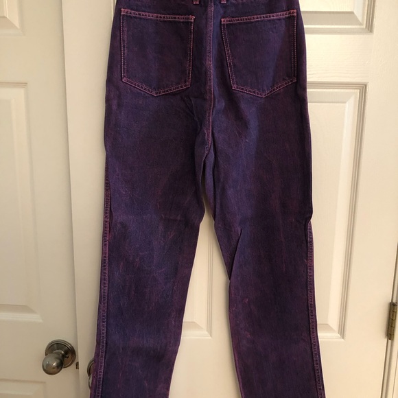 Purple washed denim straight leg size 11/12 jeans. - Picture 2 of 7